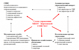 	
Схема структуры органов управления МКОУ - Березовской СОШ №12